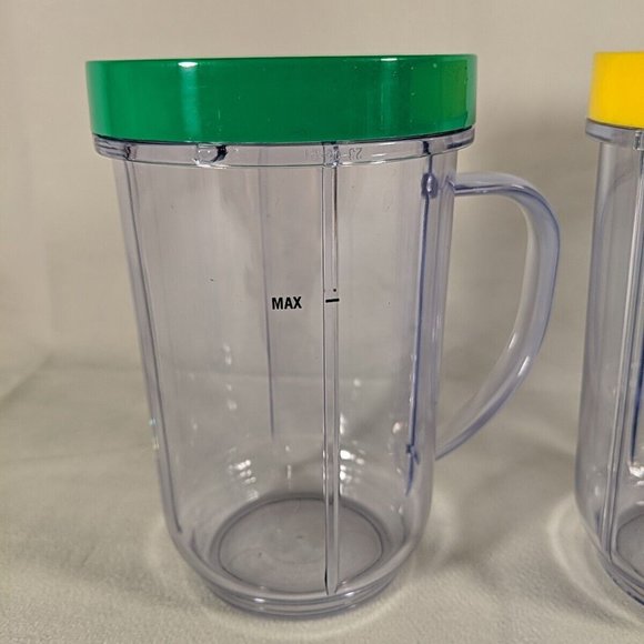 Magic Bullet Blender Replacement Cups w/ Lip Rings Lot of 3 - Picture 3 of 11